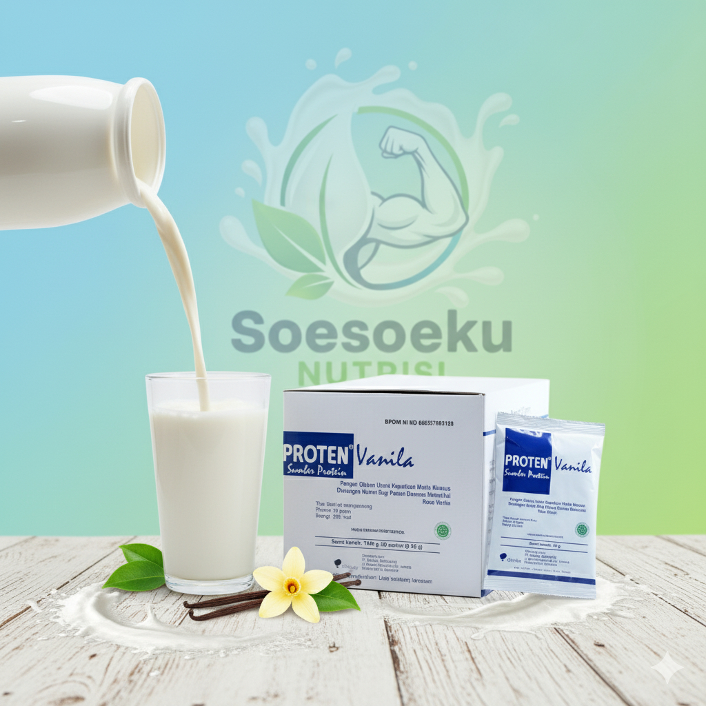 Jual PROTEN VANILLA 1 BOX ISI 20 SACHET | Shopee Indonesia