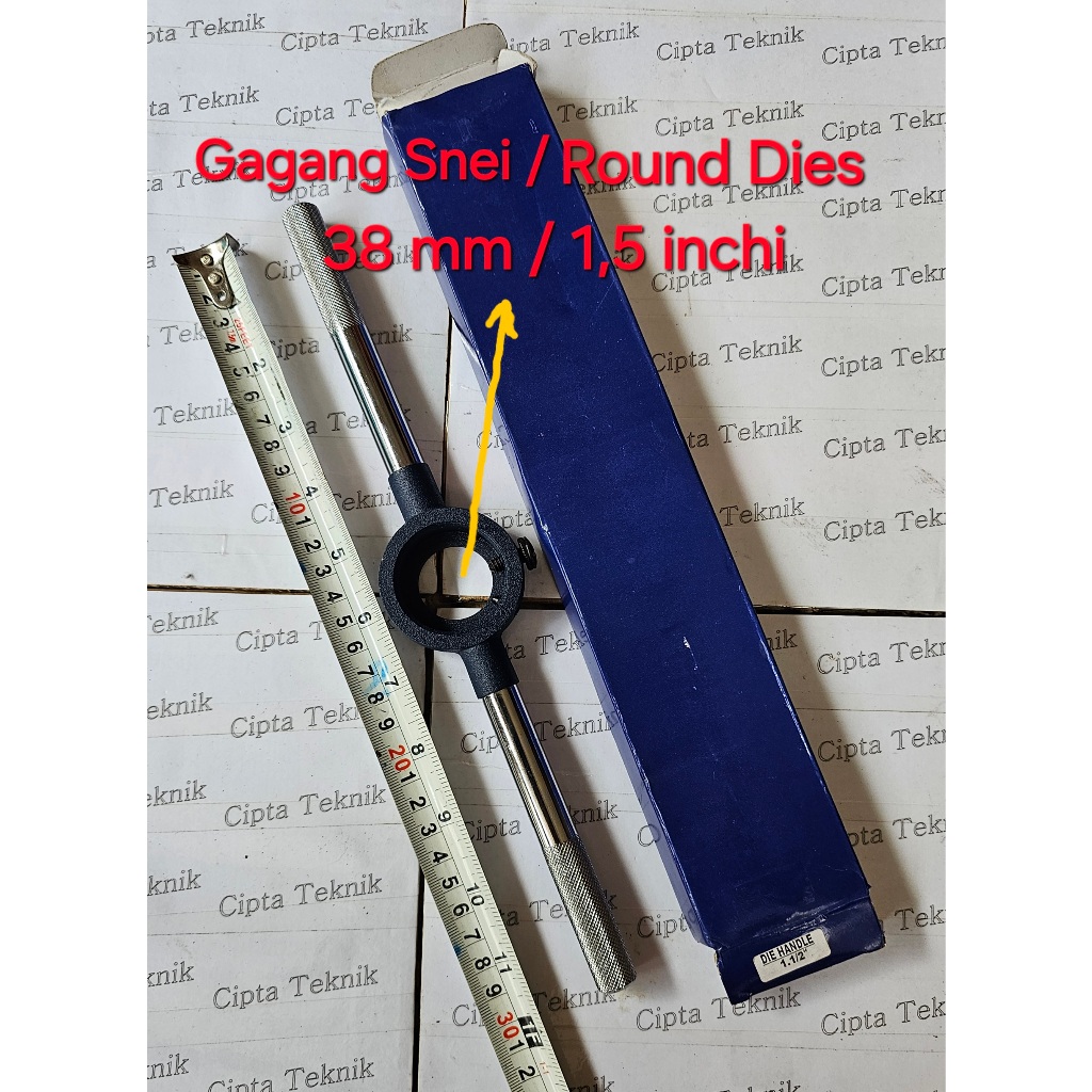 Jual Gagang Snei Round Dies 38mm Non Merk Stang Senei 1,5 inch untuk ...