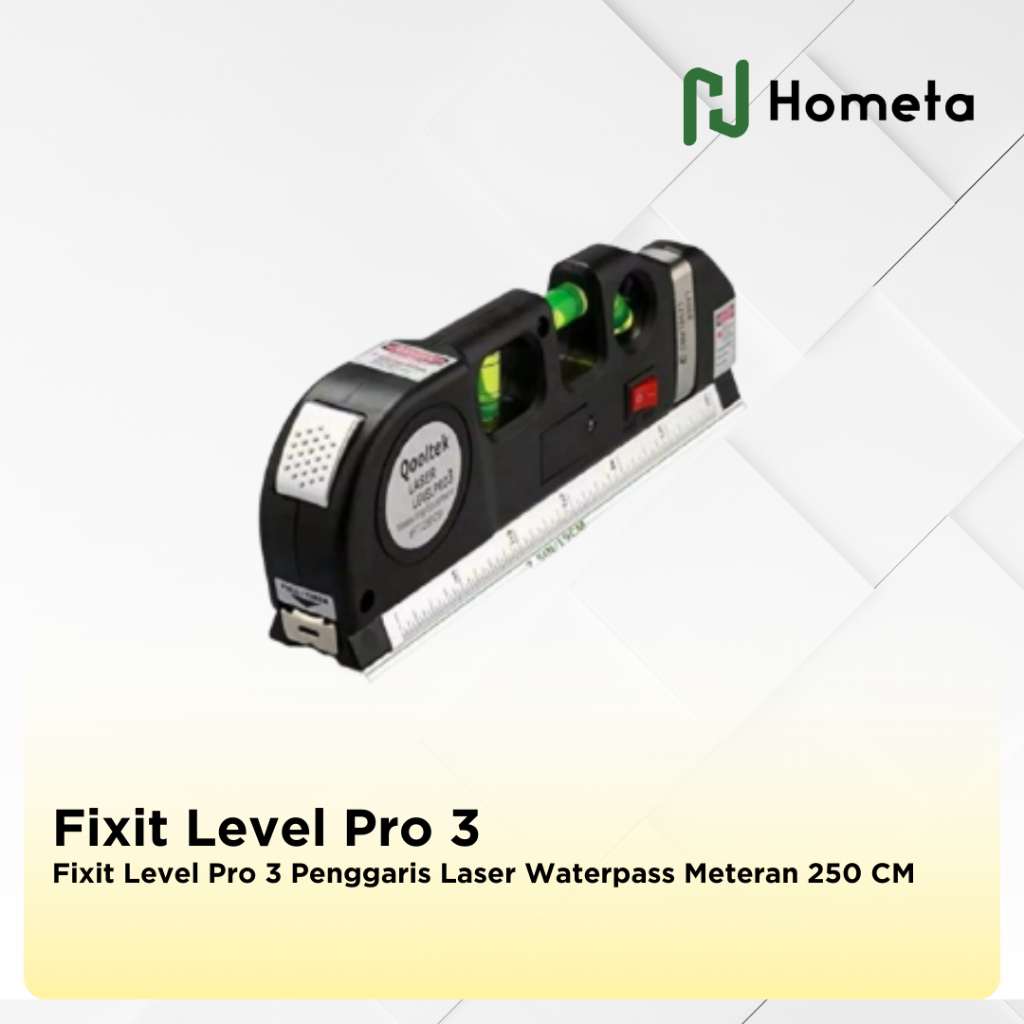Jual WATERPASS Level Pro 03 FIXIT LEVELPRO3 Laser Penggaris Meteran ...