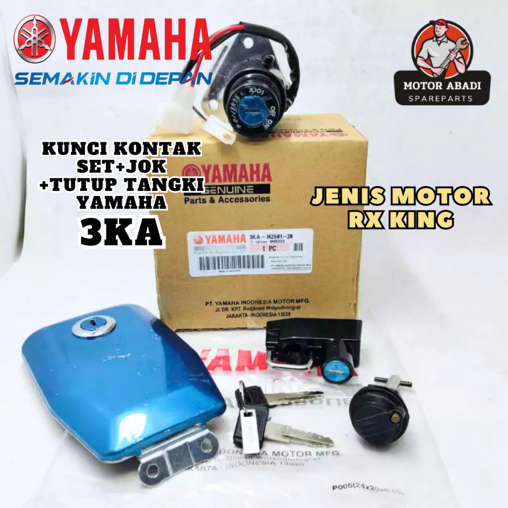 Jual ORIGINAL KUNCI KONTAK SET 3KA KEY SET YAMAHA RX KING 3KA-XH252-00 ...