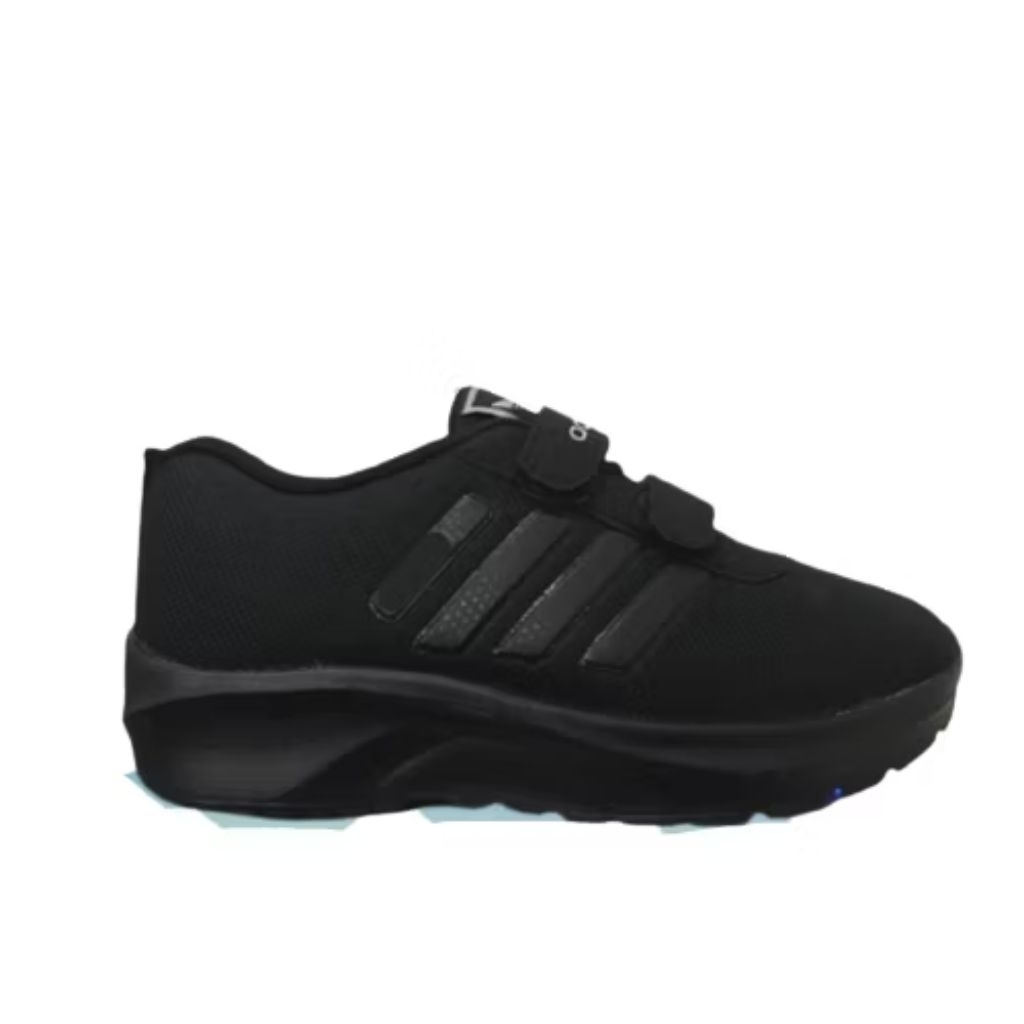 Jual SEPATU ADS NEO ANAK SEKOLAH SD TK PAUD SIZE 27-38 HITAM POLOS ...