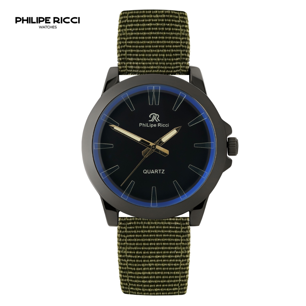 Jual PhiLipe Ricci Jam Tangan Pria Kanvas Analog Terbaru Simple Keren ...