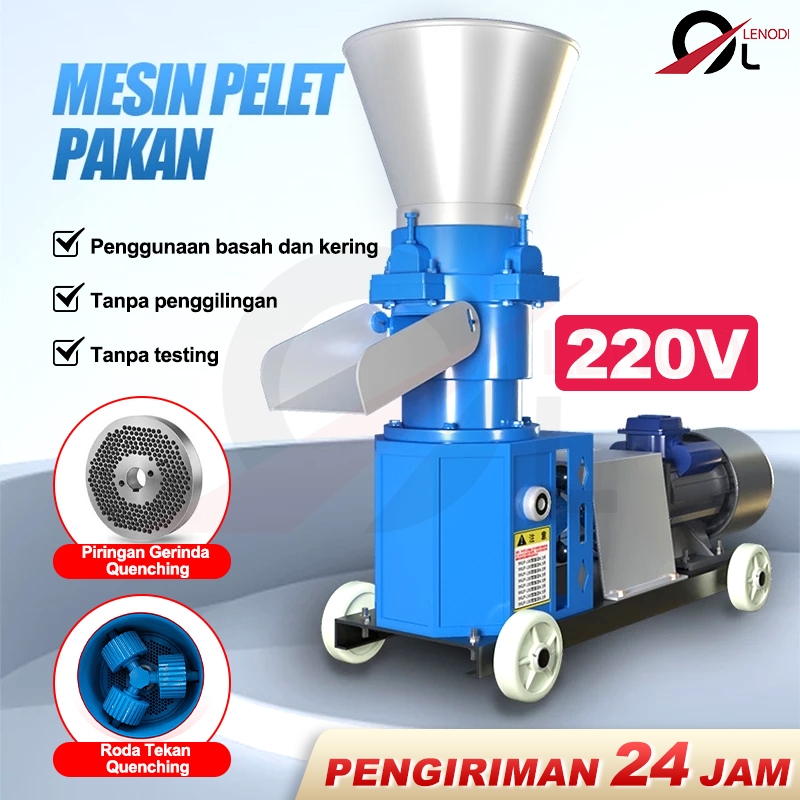 Jual Mesin pakan pelet besar 220V/mesin pelet pakan ternak Blue/mesin ...