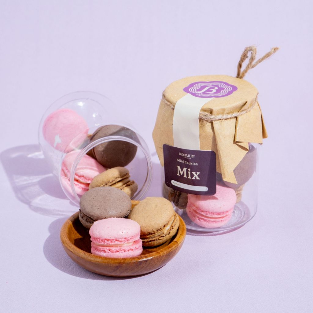 Jual Mini Mix Macaron – White Chocolate, Lotus Biscoff & Nutella (Ready ...