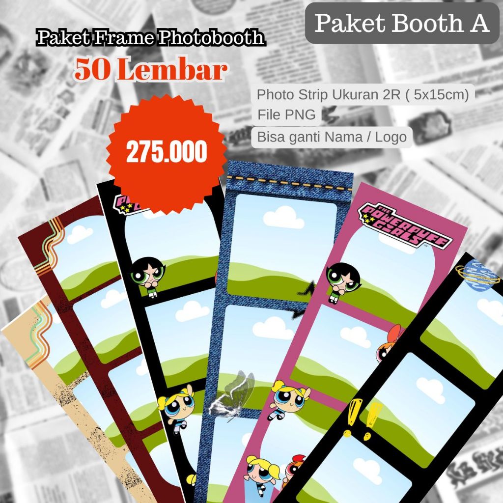 Jual Solusi Desain Frame Photostrip / Photomatics | Custom Tema Sesuai ...