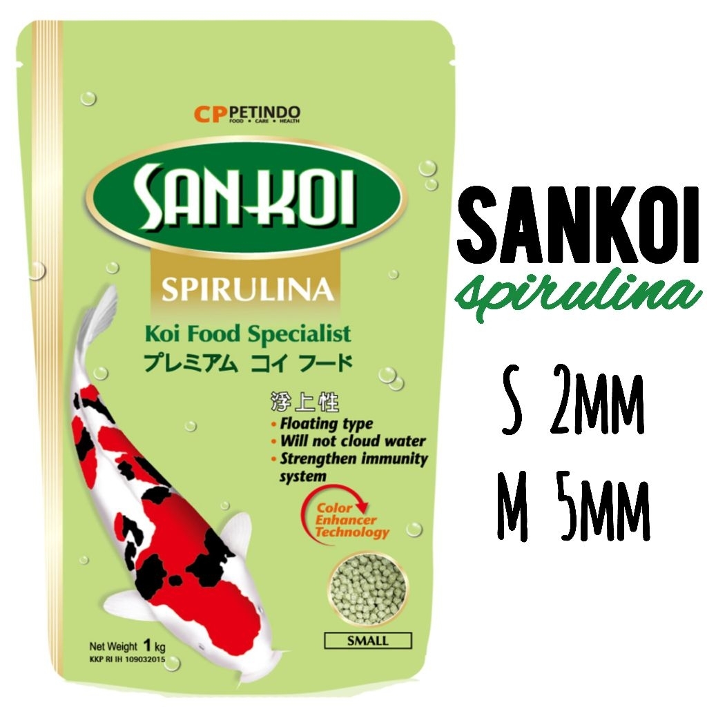 Jual SANKOI SPIRULINA 1kg / sankoi pakan koi | Shopee Indonesia
