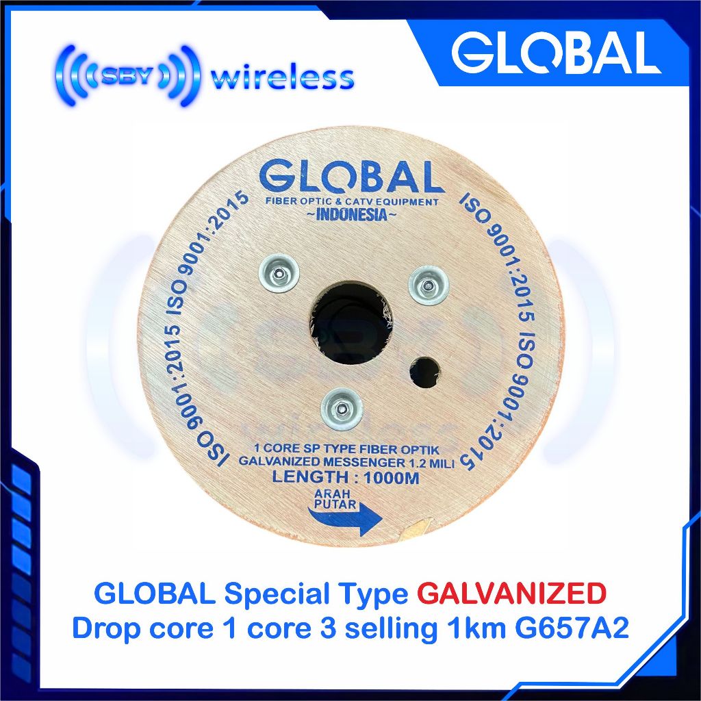 Jual GLOBAL SPECIAL TYPE - G657A2 Kabel FTTH Dropcore Drop core 1 core ...