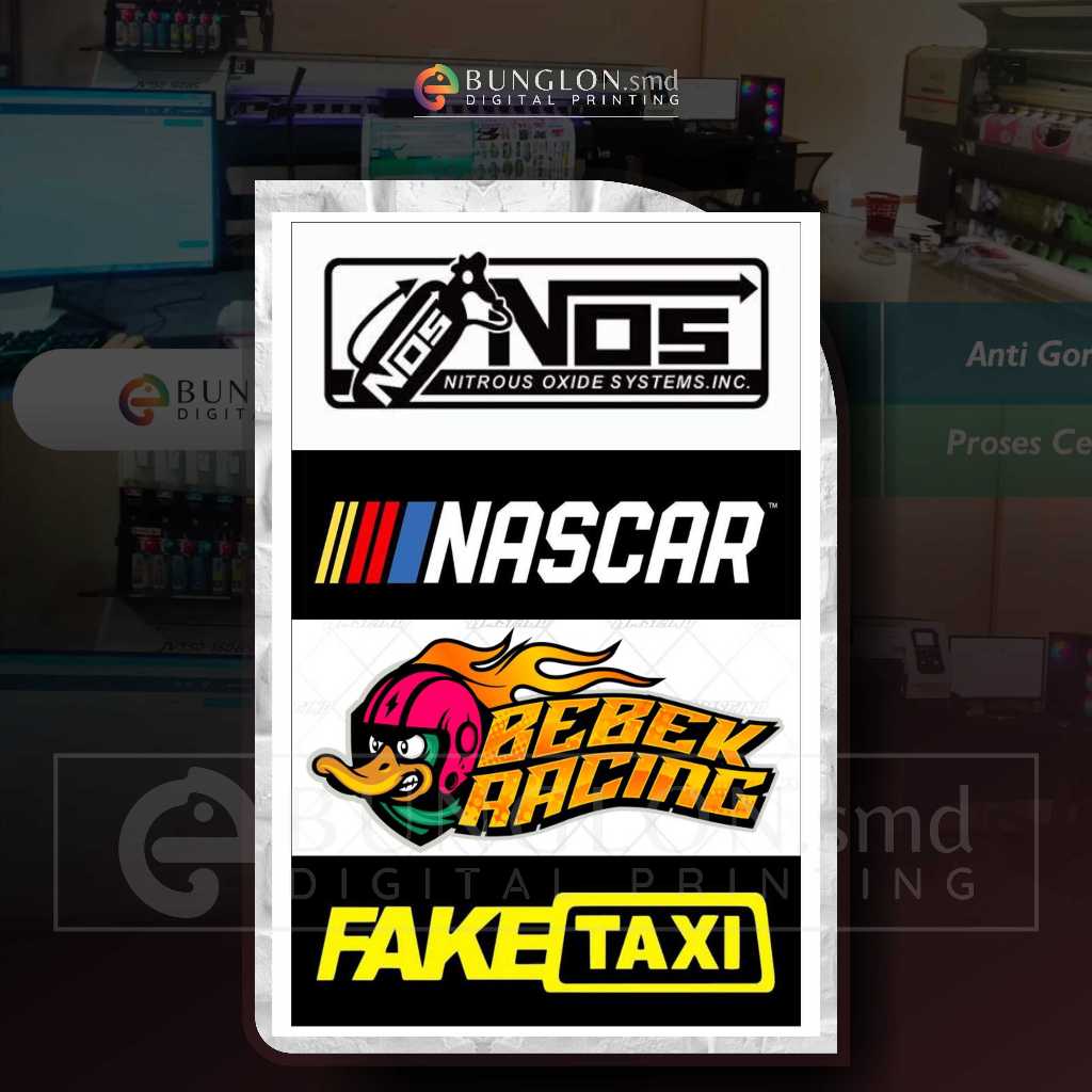 Jual STIKER MURAH NOS NASCAR BEBEK RACING FAXE TAXI | Shopee Indonesia