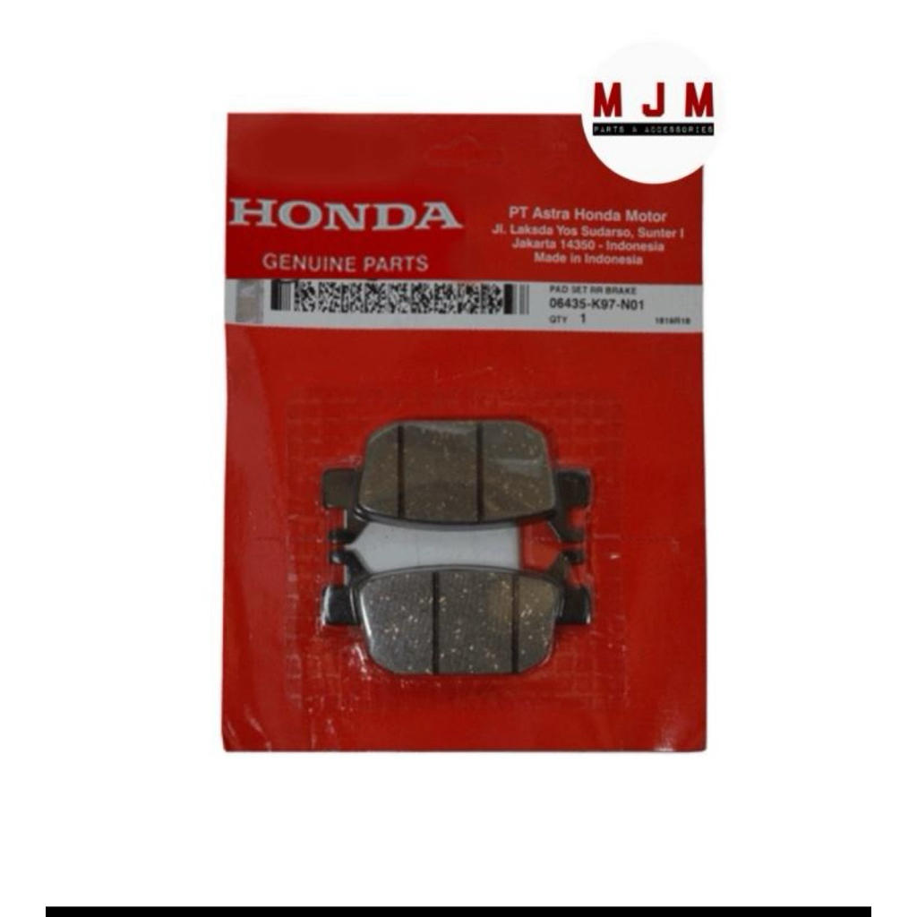 Jual Pad Set RR Brake/Kampas Rem-PCX150K97&PCX Hybrid 06435-K97-N01 ...