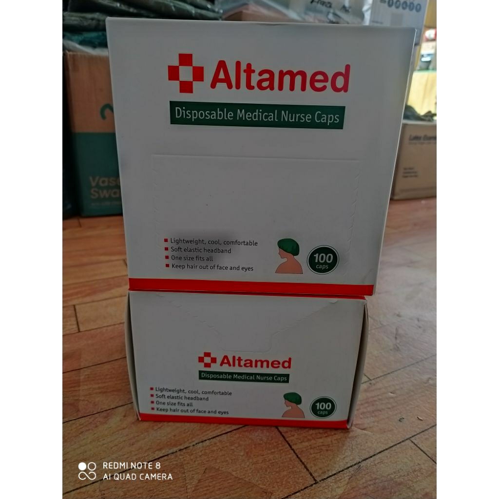 Jual 100 pcs Nurse Cap Altamed / Penutup Kepala / Hairnett Mediss ...