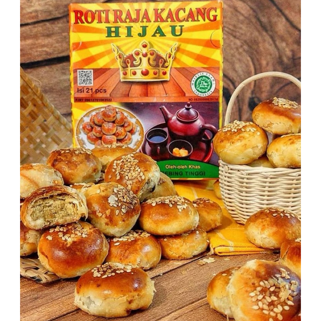 Jual ROTI KACANG CAP RAJA KACANG HIJAU RASA ORIGINAL KACANG HIJAU ISI ...