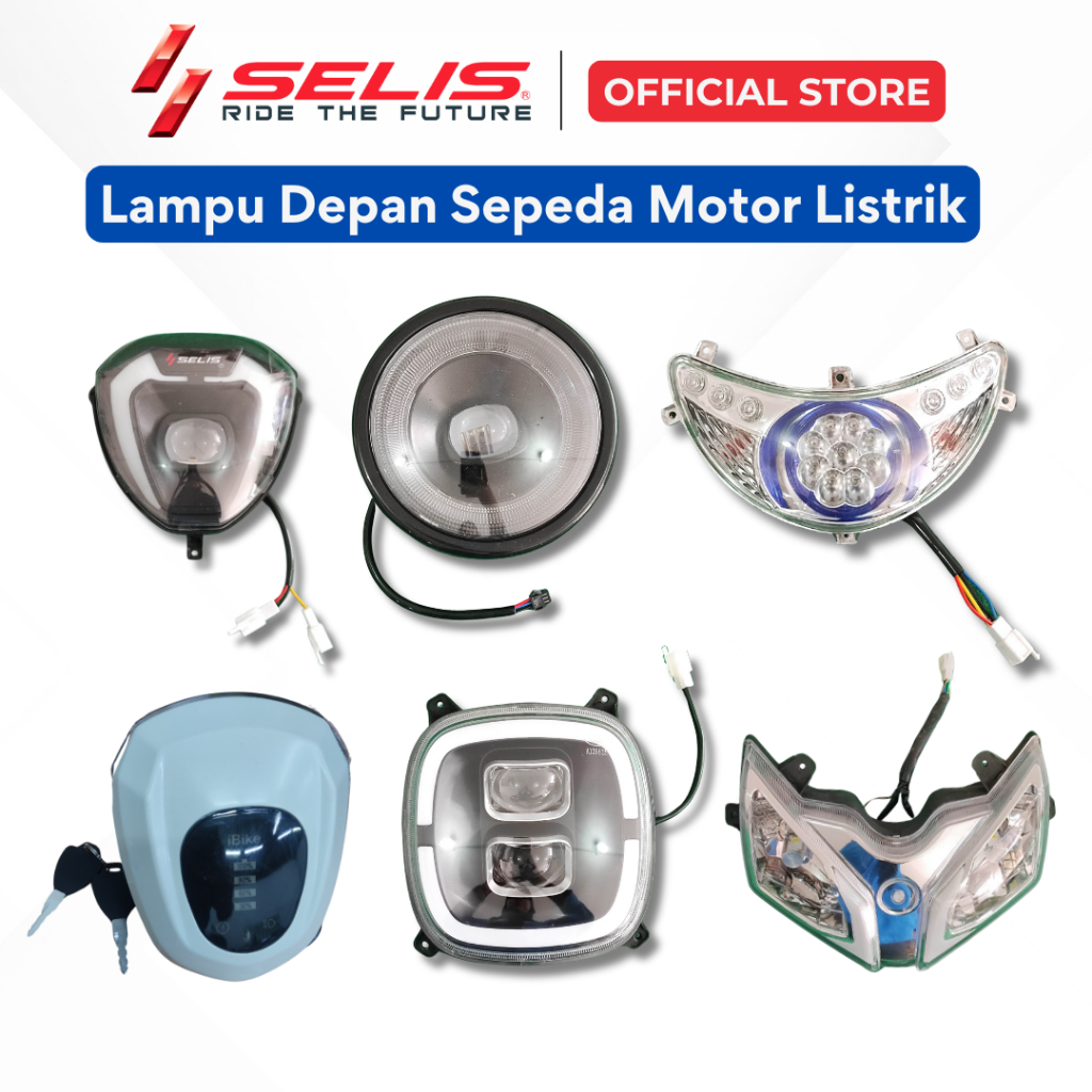 SELIS - Lampu Depan Sepeda Motor Listrik Universal ( Headlamp )