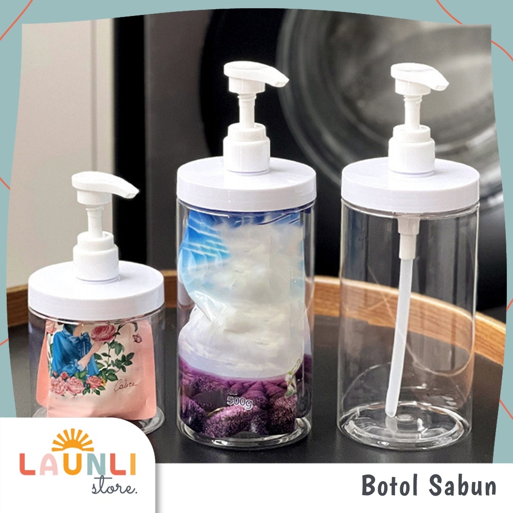 Jual Botol Sabun Cair Pump Dispenser Sabun isi Ulang Shampoo Lotion ...