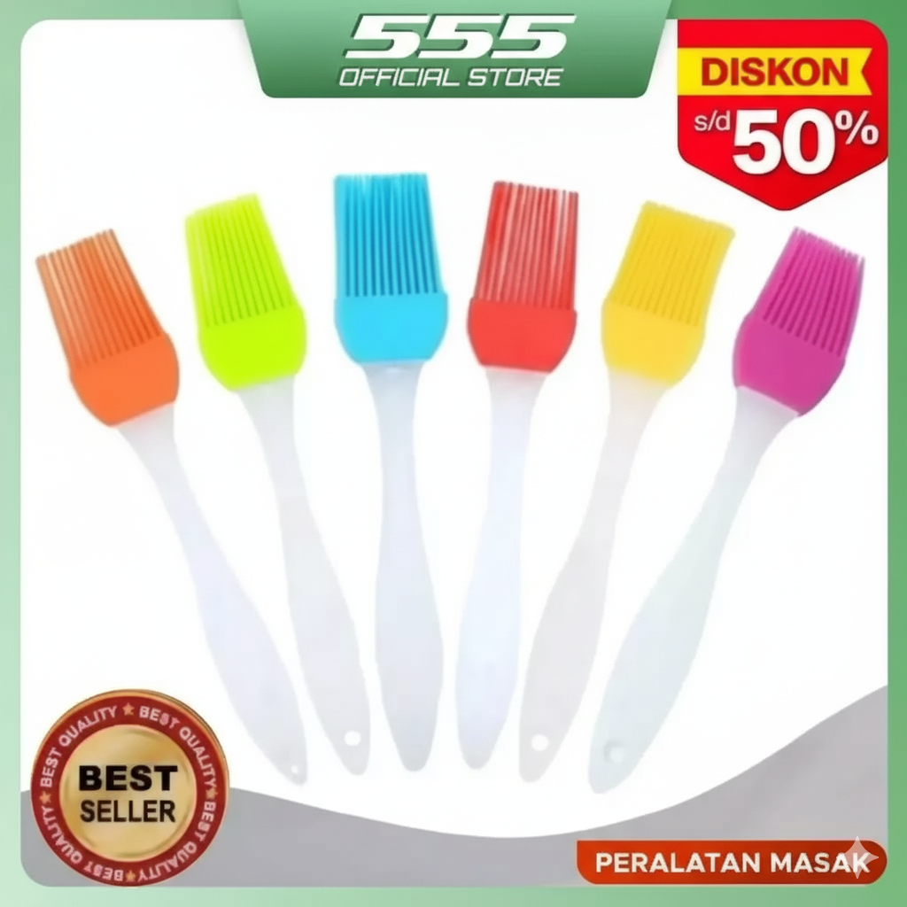 Jual Kuas Silikon Roti / Kuas Silikon Mentega / Food Brush -Kuas Kue ...
