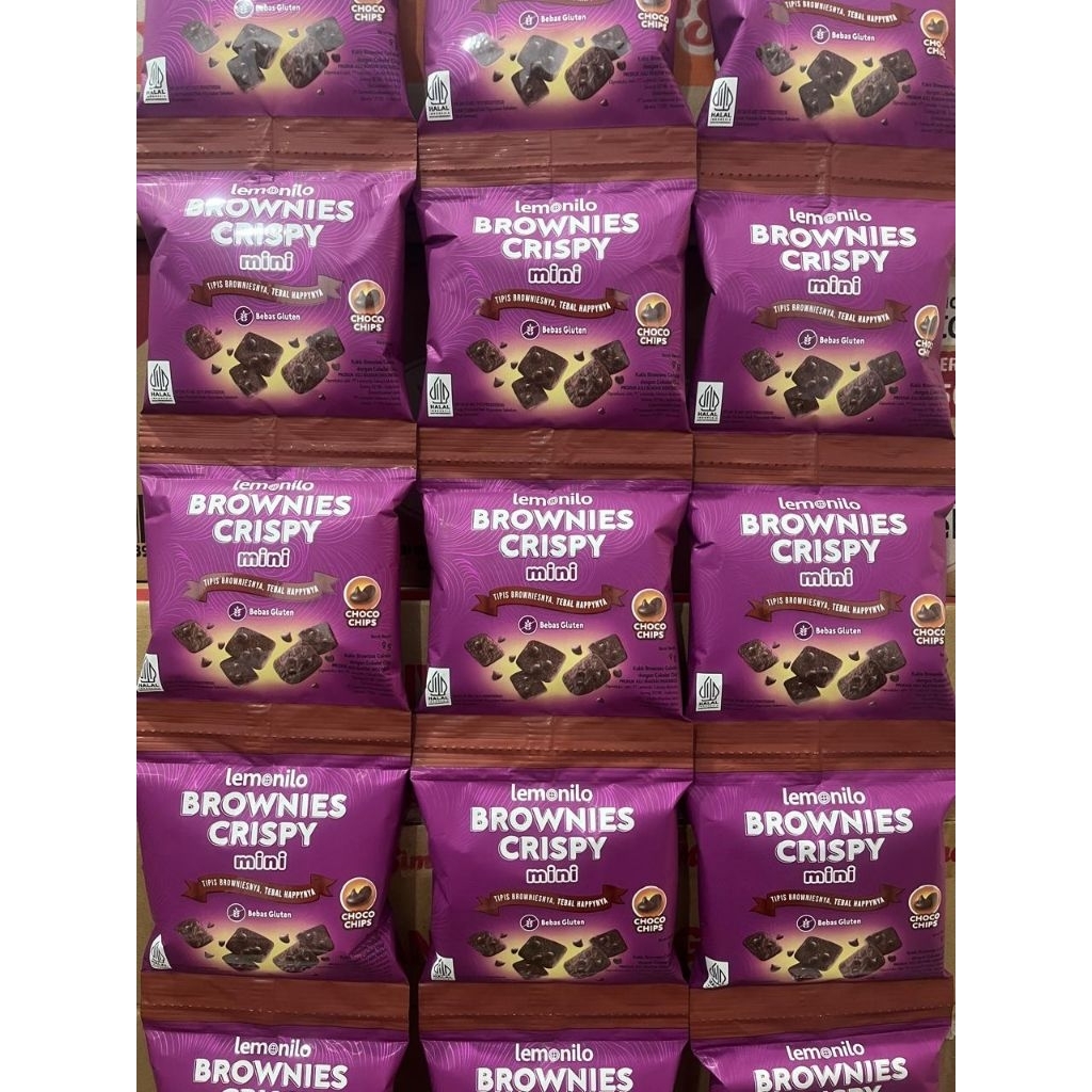 Jual LEMONILO mini Brownies Crispy @9gr ( isi 10 bks ) | Shopee Indonesia