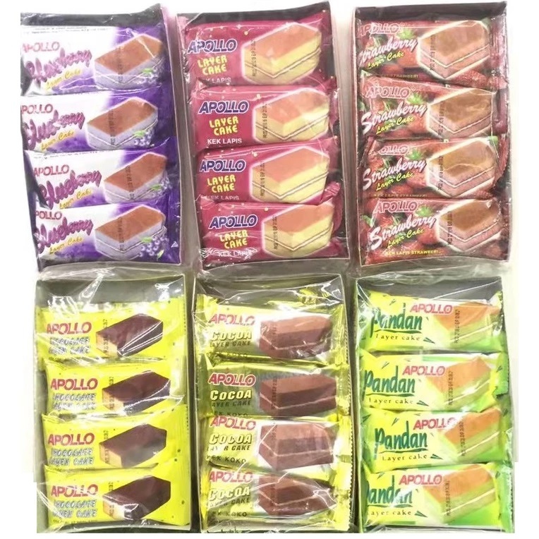 Jual Apollo Layer Cake Bolu Lapis Malaysia Repack Eceran | Shopee Indonesia