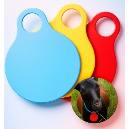 Jual Neck Tag Kalung Nama Hewan Ternak Sapi Kambing Domba Polos Ukuran ...