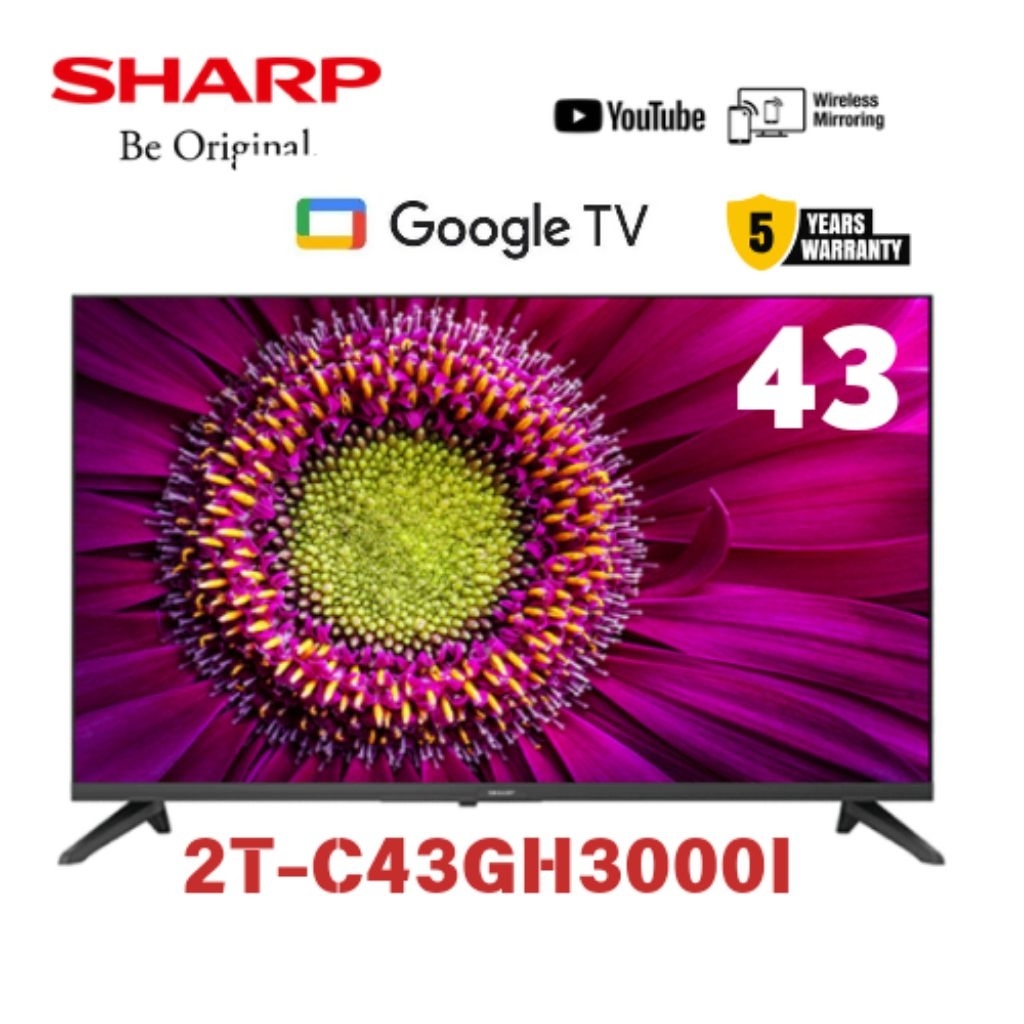 Jual Sharp led tv smart tv 43 inch 2T-C43GH3000I | Shopee Indonesia