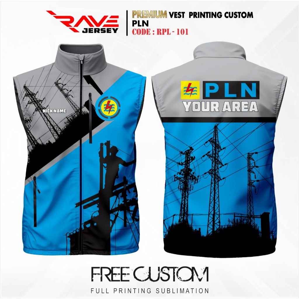 Jual ROMPI PLN FULL PRINTING CUSTOM ROMPI ICCONET ROMPI CUSTOM ROMPI ...