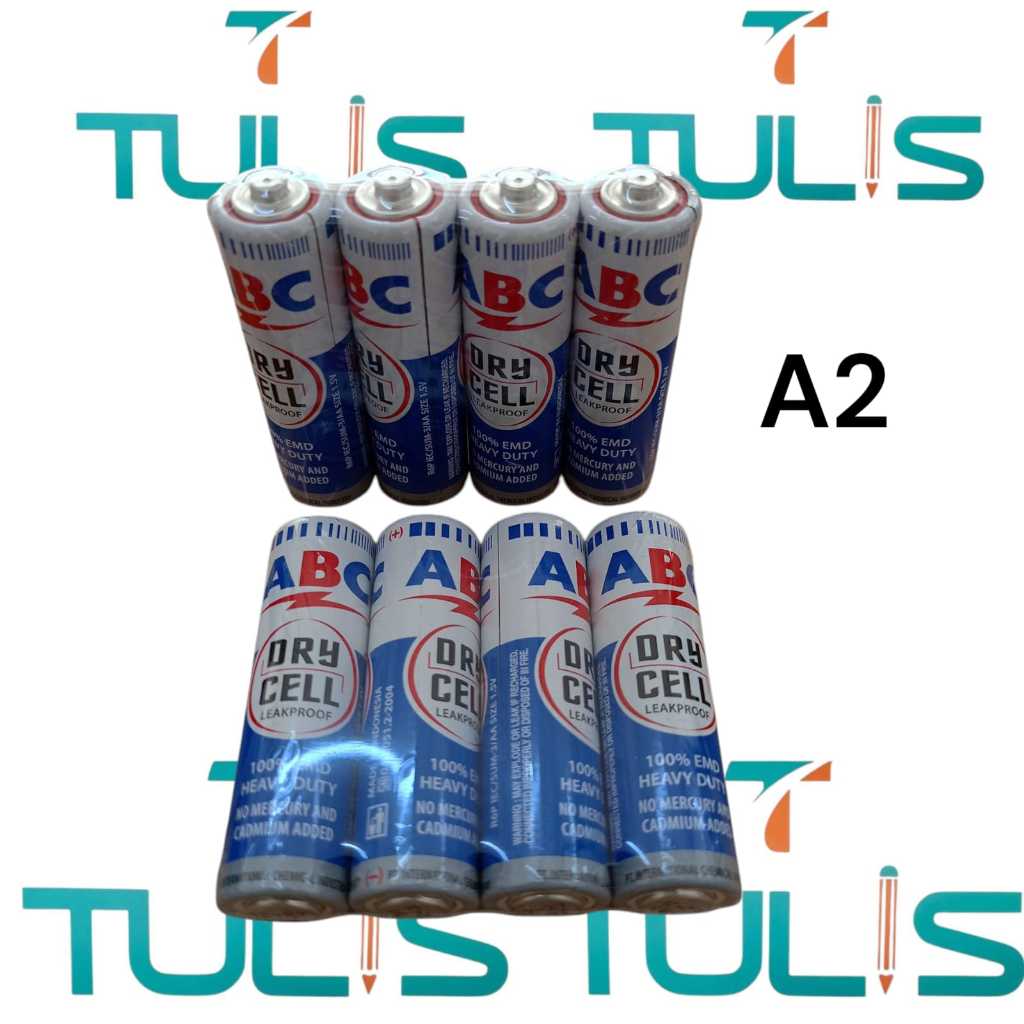 Jual Baterai Besar D R20 ABC - Batre A1 Biru / Baterai Tanggung ABC R14 ...