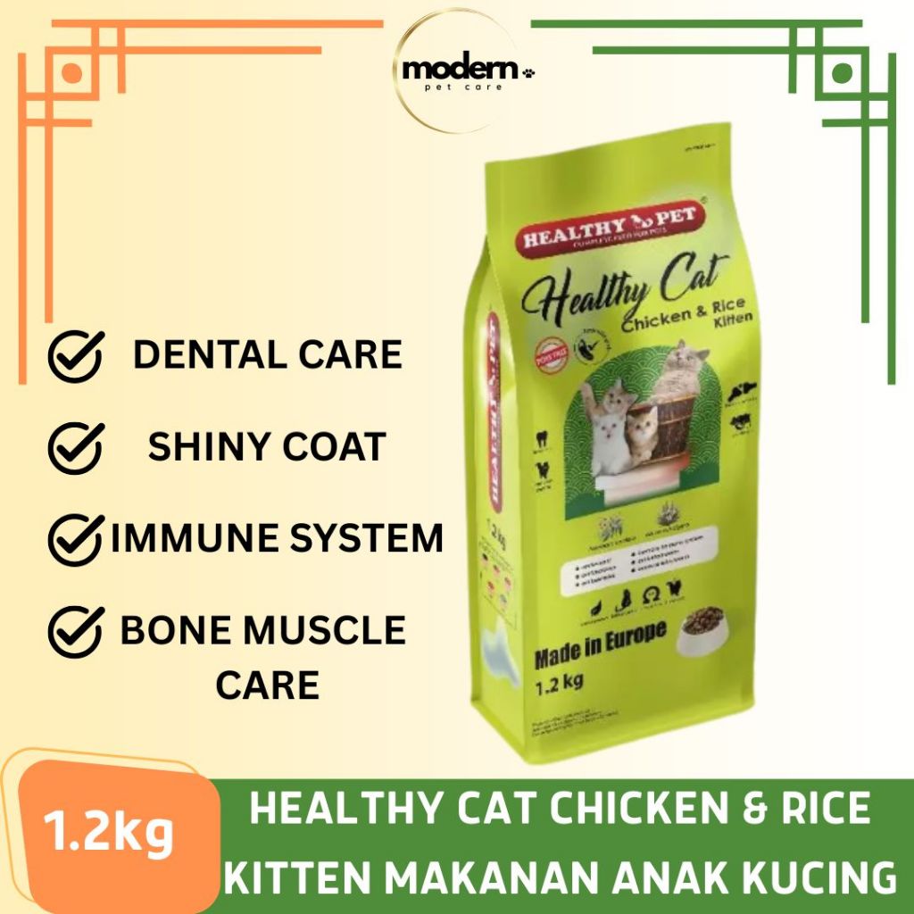 Jual Healthy Cat Chicken & Rice Kitten Makanan Anak Kucing Freshpack 1 ...