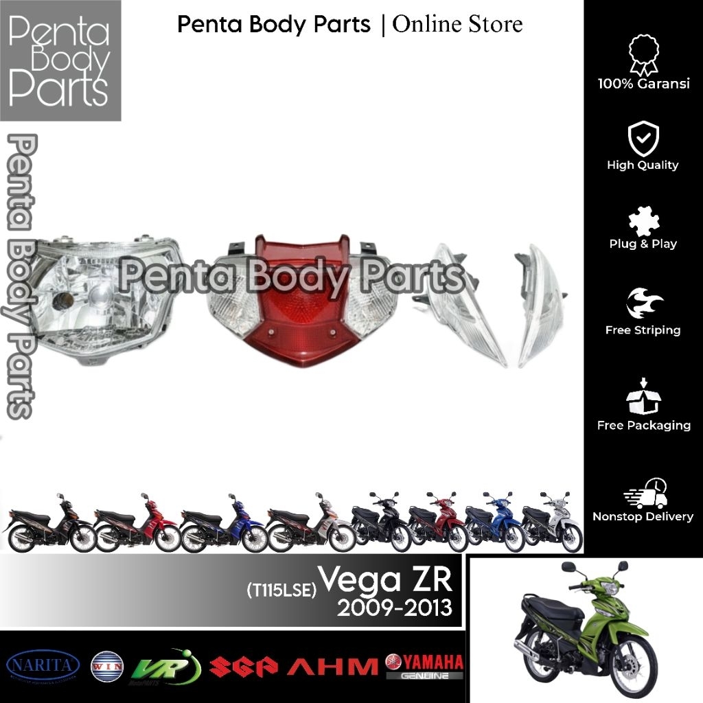 Jual Full Reflektor Headlight Sein Back Tail light Unit Assy Yamaha ...