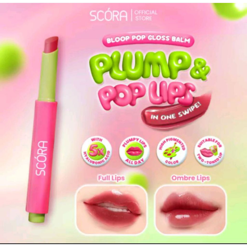 Jual Scora Bloop pop gloss balm | Shopee Indonesia