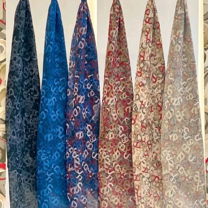 Jual MODINITY Buttonscarves Samla Series Voile Square AS IS Defect ...