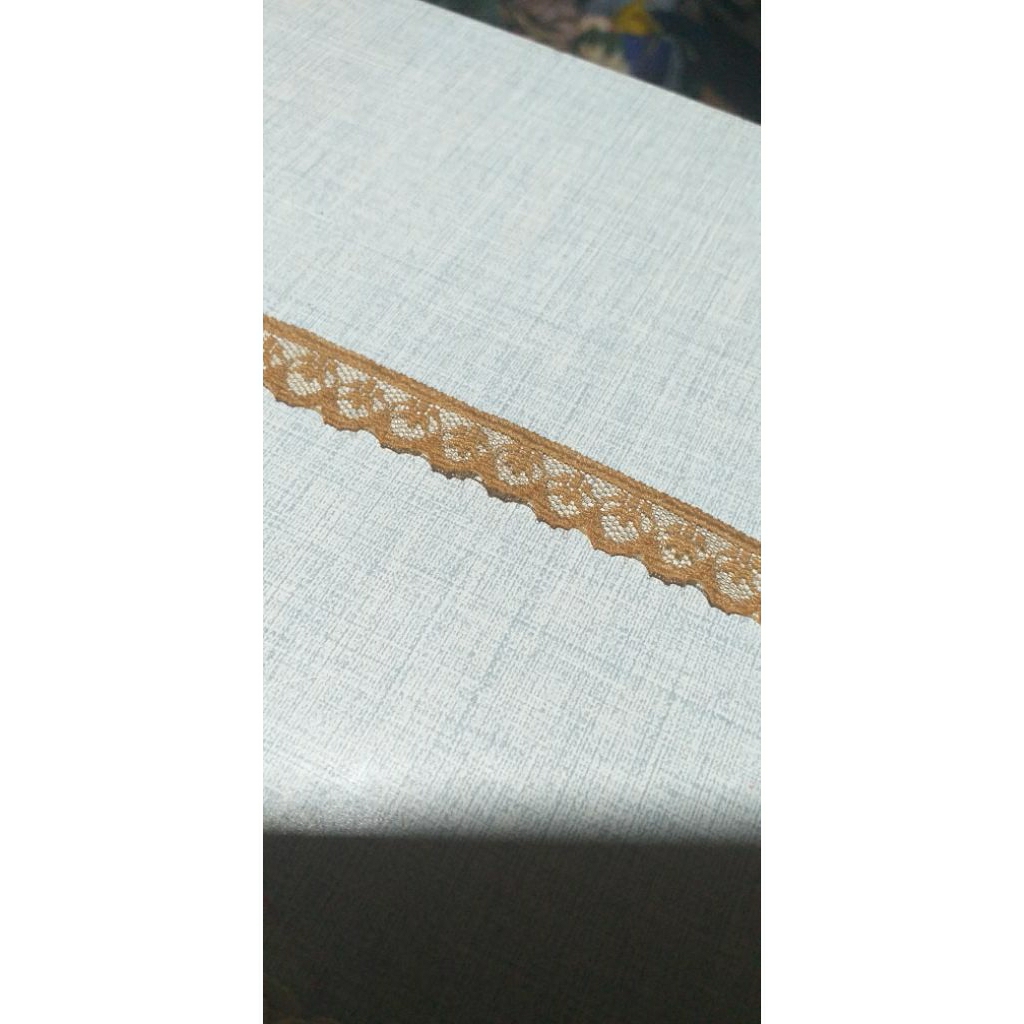 Jual renda air/renda tile moca atau coklat -+ 1cm (minimal pembelian ...