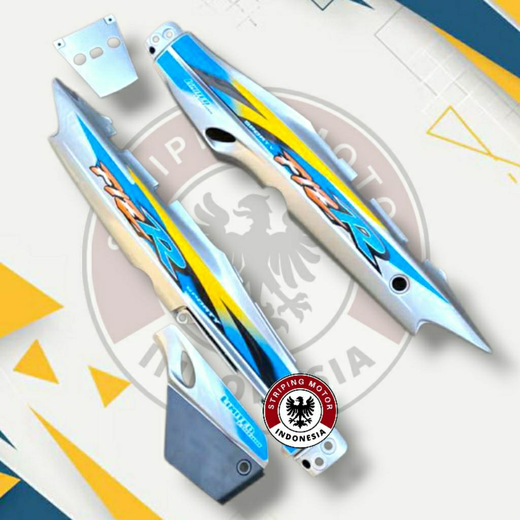 Jual Body Belakang Fiz R Set Box Aki Silver Plus Striping Tahun 1999 ...