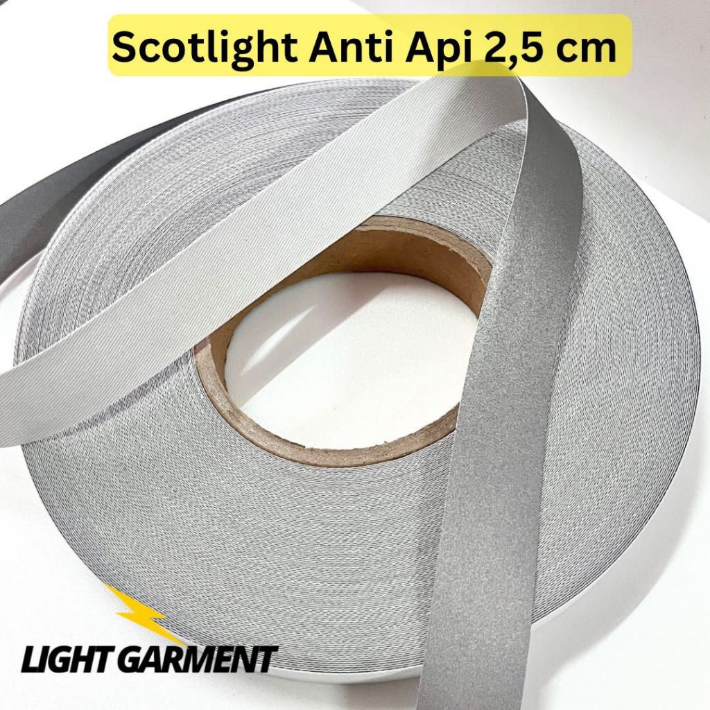 Jual Scotchlite Skotlet Reflektor Reflektif Rompi Anti Bara Api 2,5cm ...