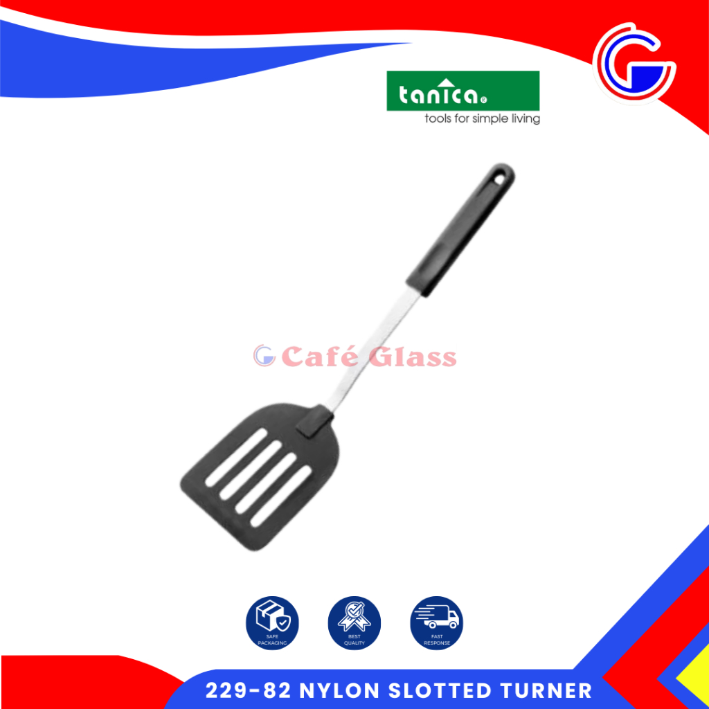 Tanica 229-82 Nylon Slotted Turner - Sendok Penggoreng Nylon / Spatula Dapur Anti Gores