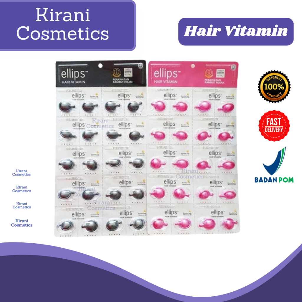 Jual Ellips Hair Vitamin Rambut isi 20 capsule | Shopee Indonesia