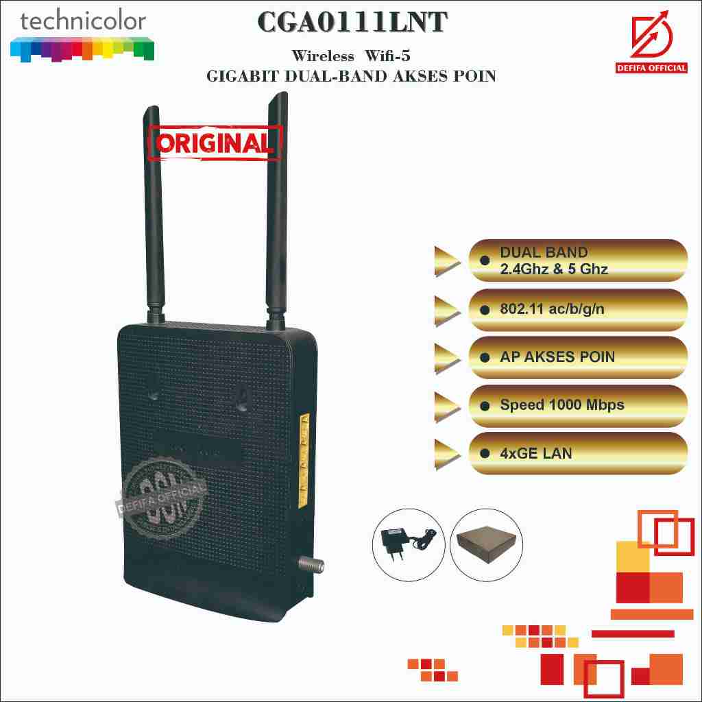 Jual TECHNICOLOR CGA0111LNT WIRELESS MODEM ROUTER WIFI DUALBAND AP ...
