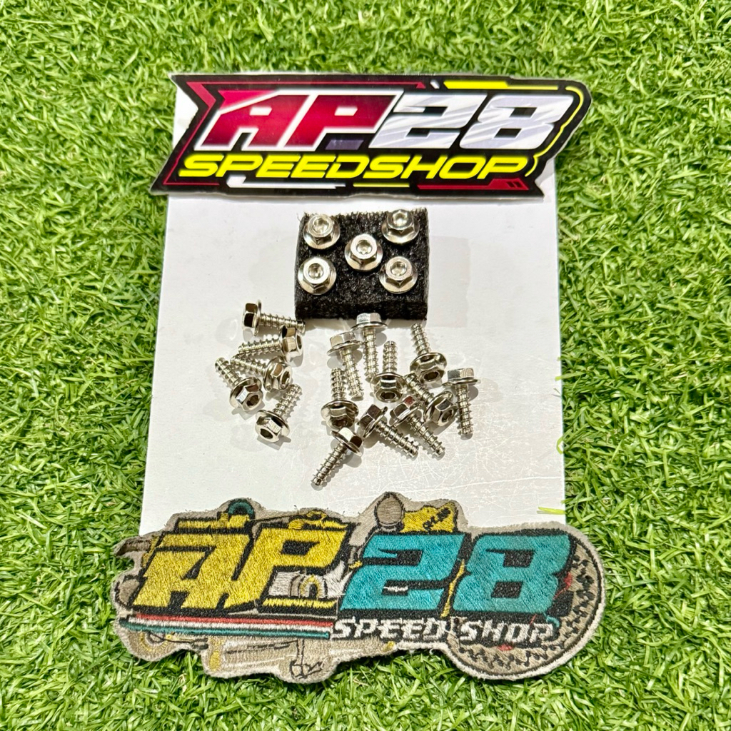 Jual BAUT BODY PROBOLT CHROME 2 KUNCI MOTOR YAMAHA DAN HONDA ( 1 PAK ...
