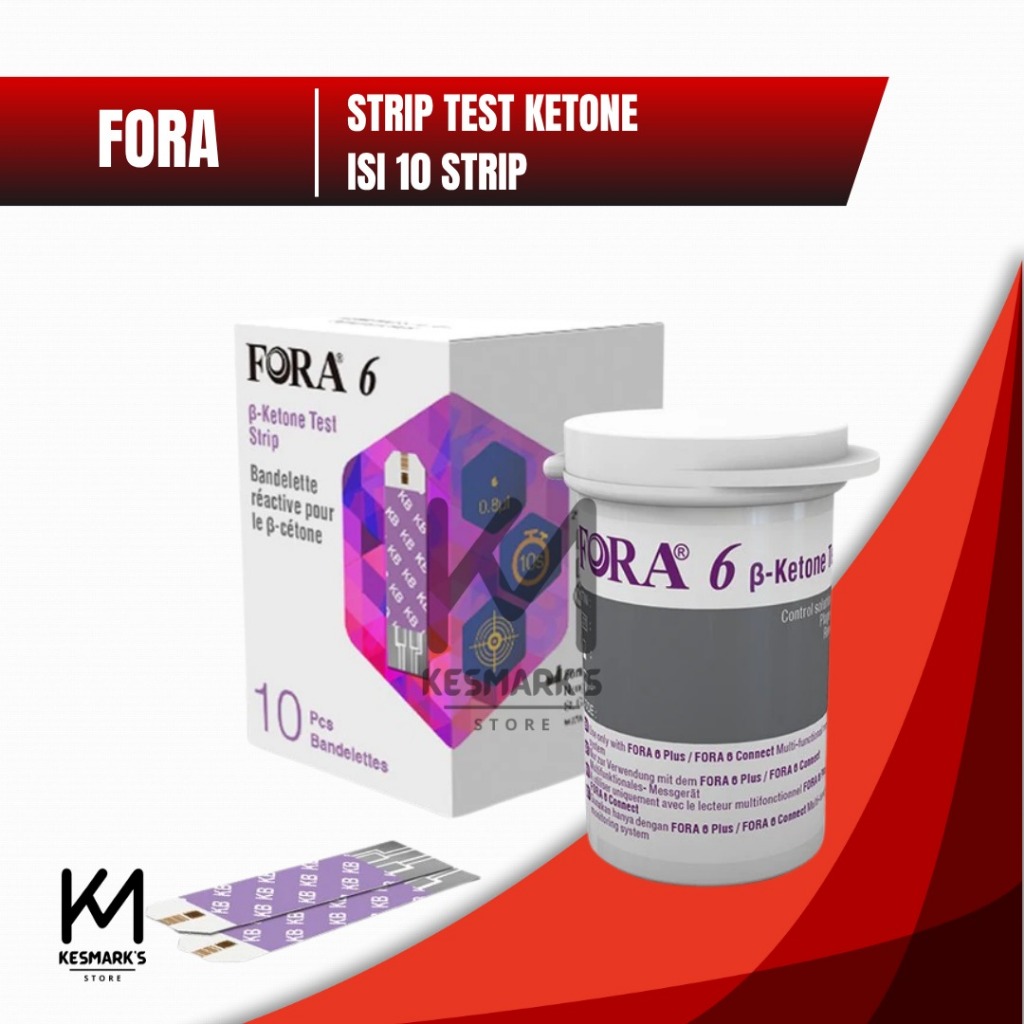Jual Fora 6 B-Ketone Test Strip /10 Keton Refill Tes Plus | Shopee ...