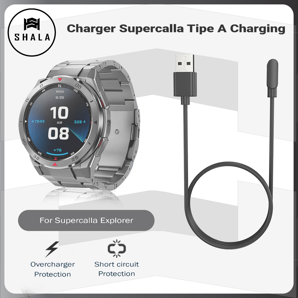 Jual Kabel Charger Supercalla Explorer Smartwatch Tipe A Charging ...