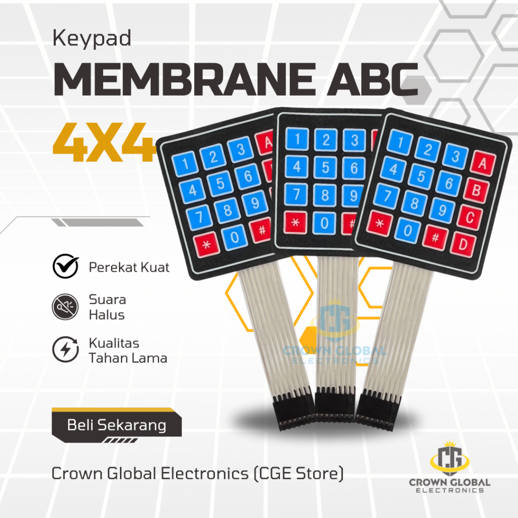 Jual CGE STORE - Keypad Pertamini Membrane ABC 4X4 Keypad Pom Mini ...
