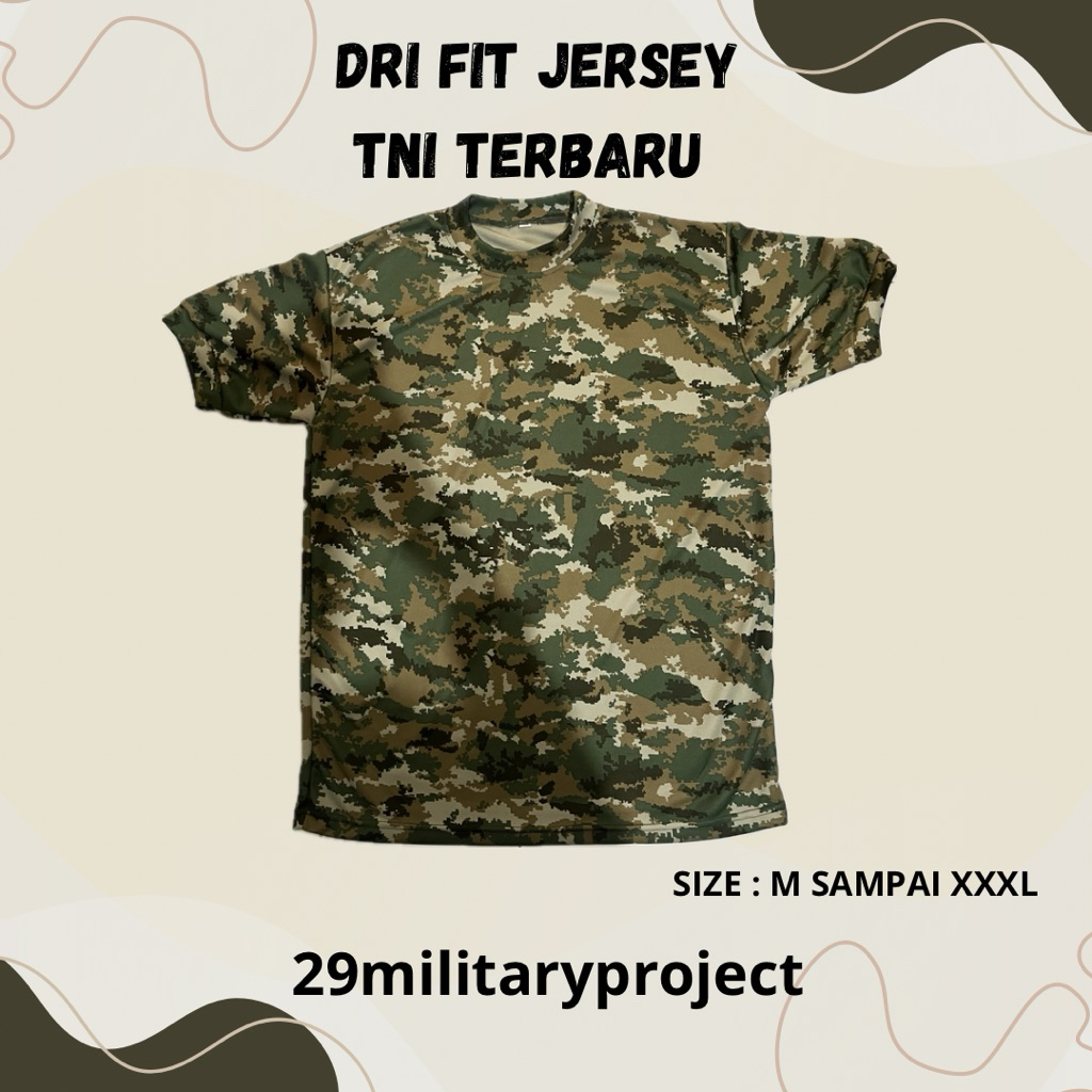 Jual KAOS LORENG TERBARU TNI 2025 / DRYFIT JERSEY LORENG TERBARU ...