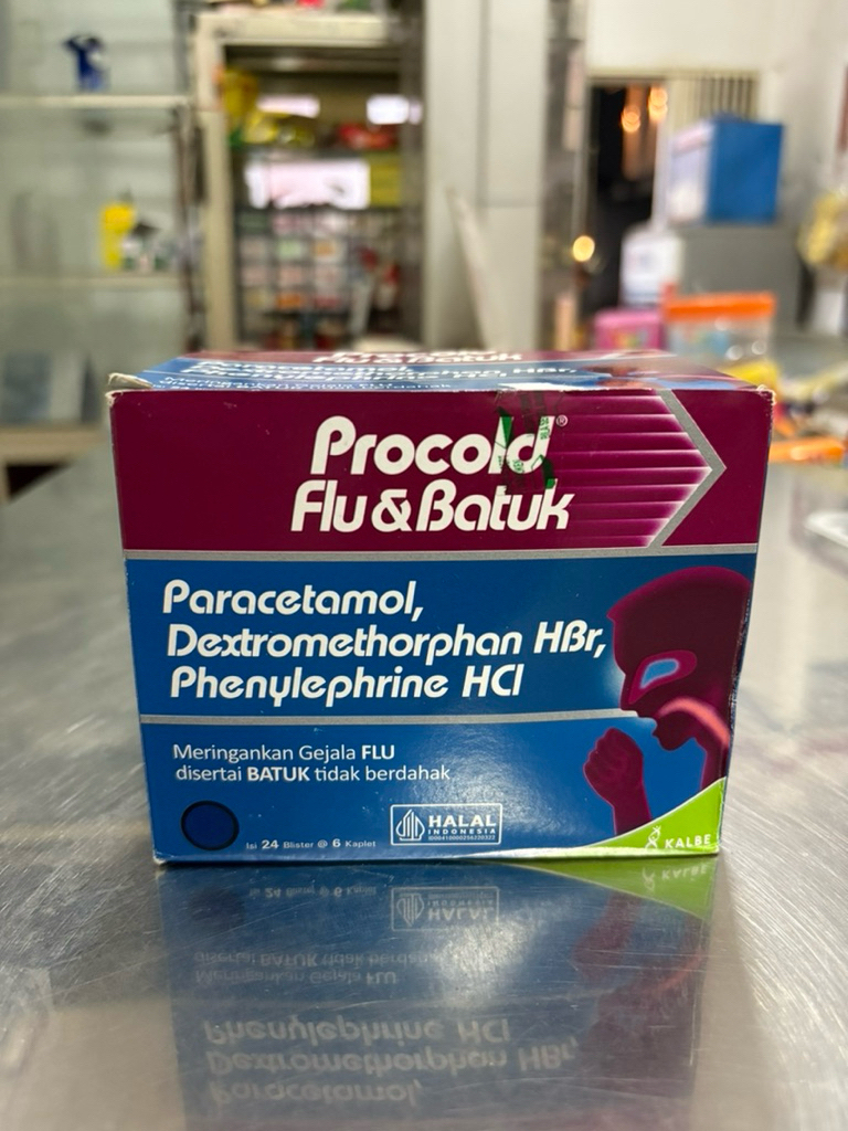 Jual PROCOLD FLU BATUK PE - 1 Box isi 24 Blister @6 tablet | Shopee ...