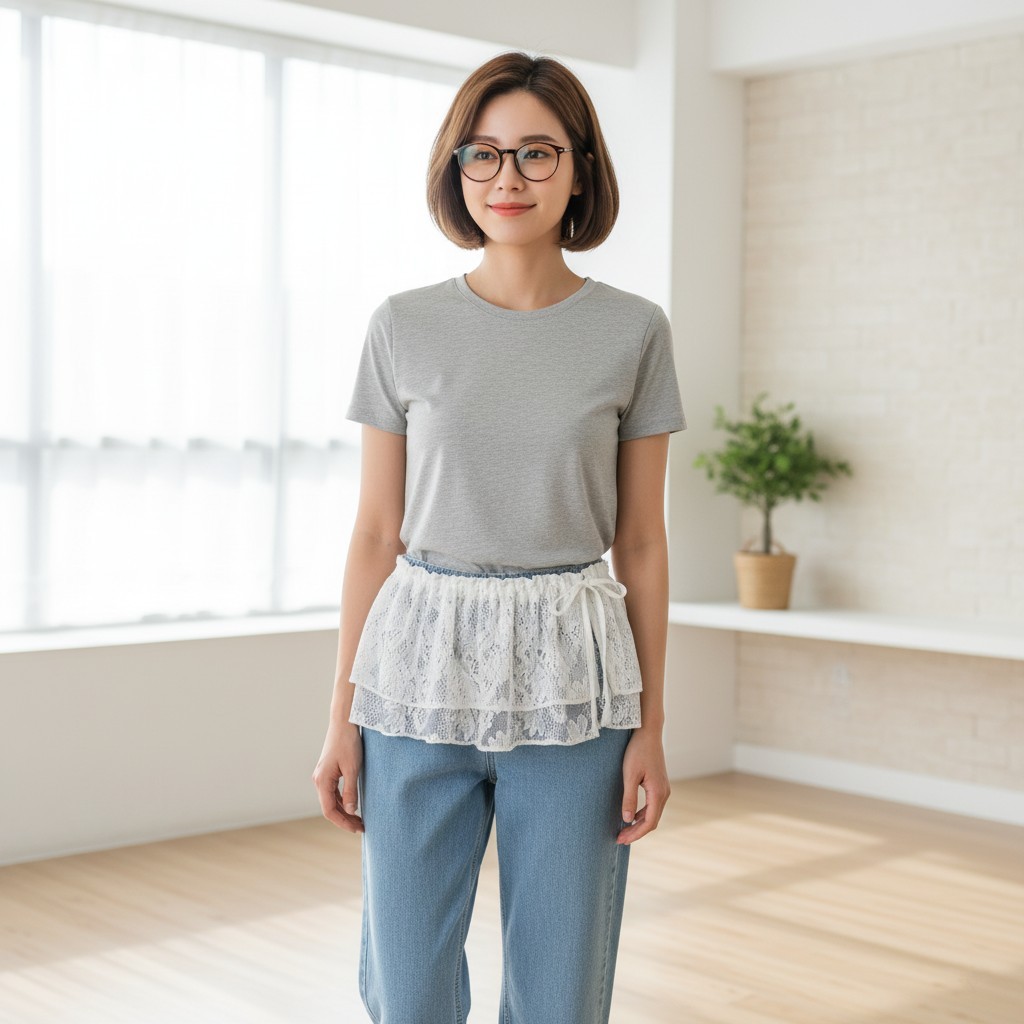 Jual Rok Renda Korea Lace Layered | Shopee Indonesia