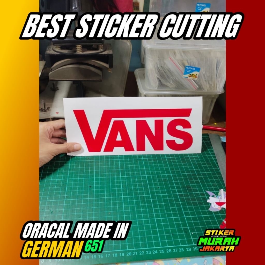 Jual STIKER VANS 22 STICKER CUTTING CUSTOM TRANSPARAN LOGO | Shopee ...