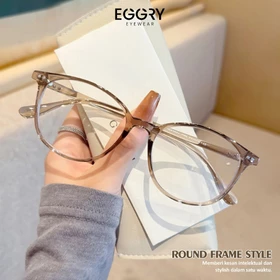Eggry Eyewear Kacamata Anti Radiasi Minus Lensa Anti Blueray Photocromic Material TR 90 Metal