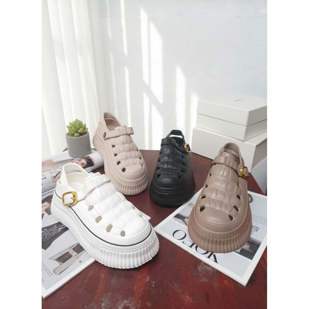 Jual Babuha sendal slop lucu tinggi semua warna | Shopee Indonesia
