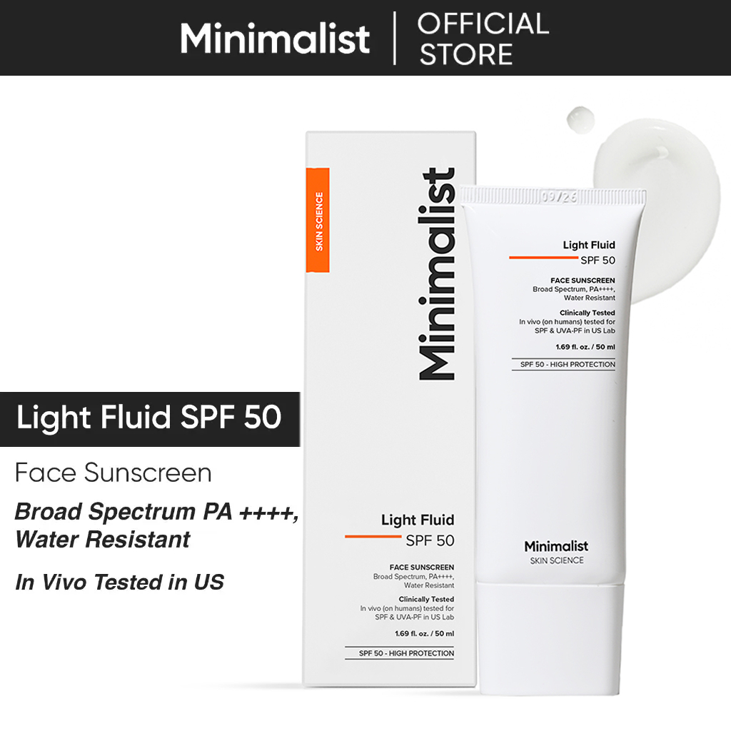 Jual [NEW LAUNCH] Minimalist Light Fluid SPF 50 PA++++ Sunscreen ...