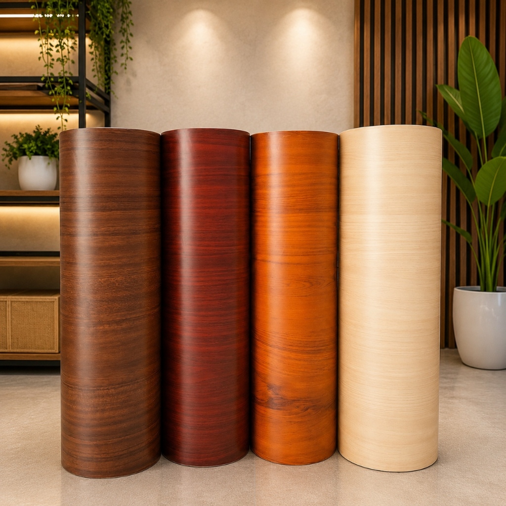 Wallpaper PVC biji-bijian kayu stiker furnitur stiker dekoratif tahan air tahan air dan mudah dibersihkan wallpaper perekat dir