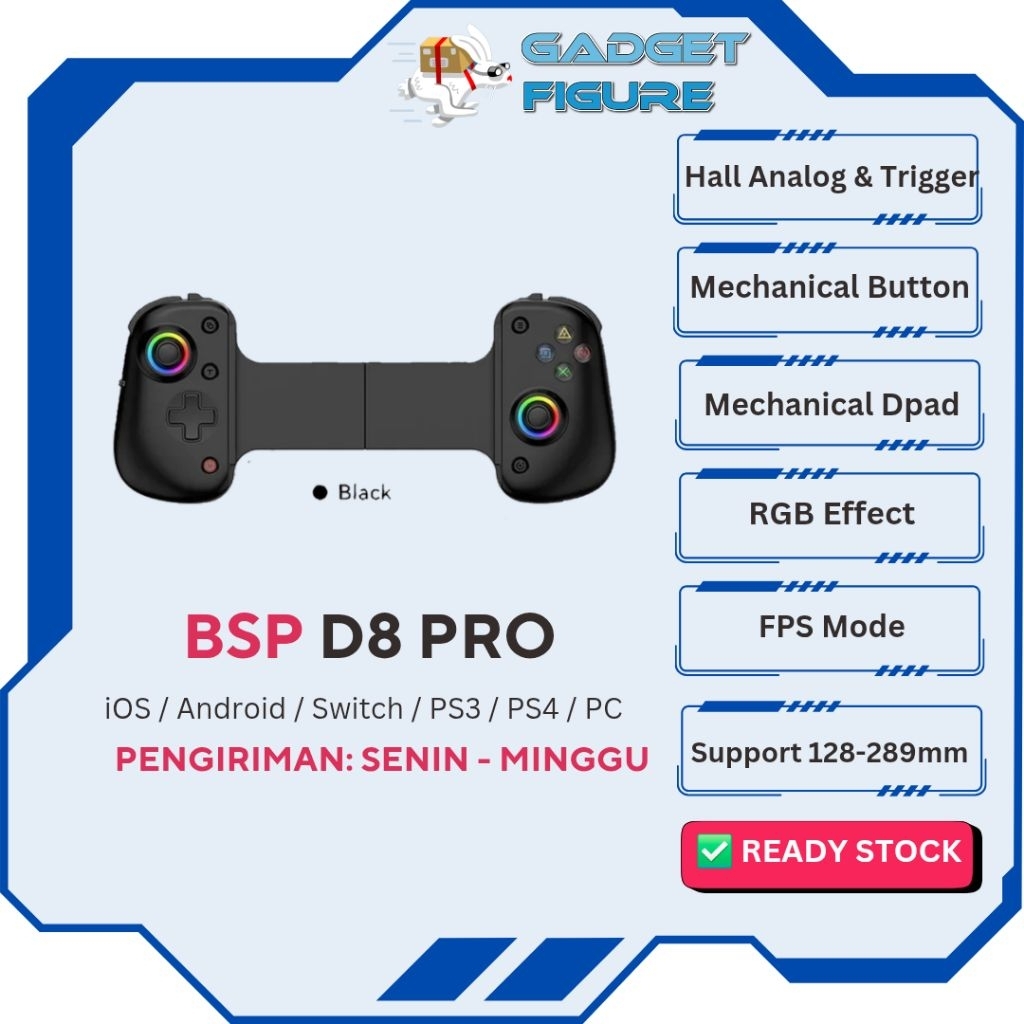Jual BSP D8 Wireless Bluetooth Controller Gamepad Universal Mobile ...