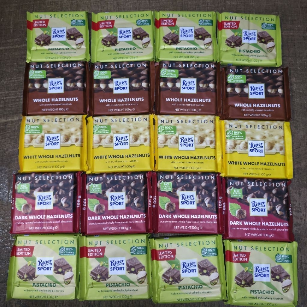 Jual Coklat Ritter Sport 100 gr made in Germany | Shopee Indonesia