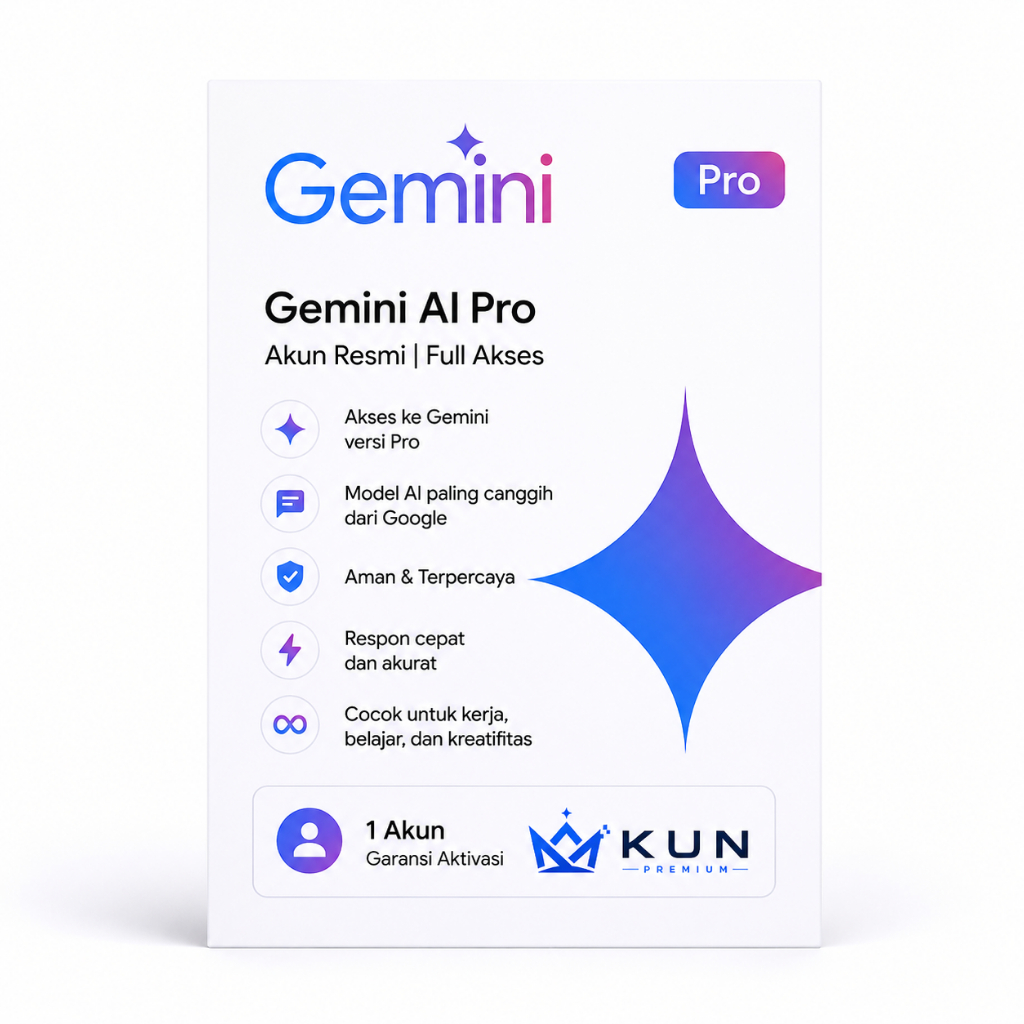 Gemini-Ai Pro 1 Bulan Garansi
