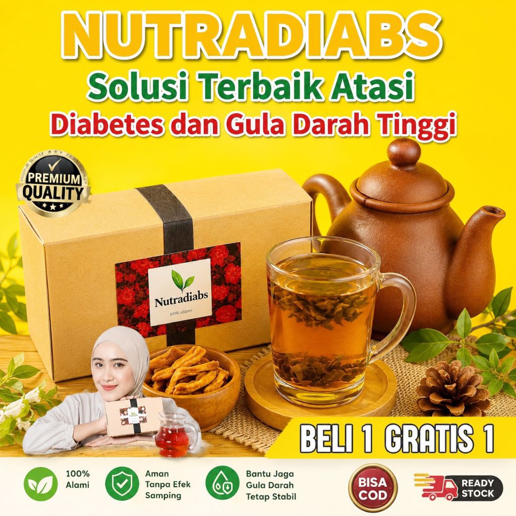 PAKET 1 BOX - NUTRADIABES OBAT HERBAL ALAMI UNTUK DIABETES - TURUNKAN GULA DARAH BELI